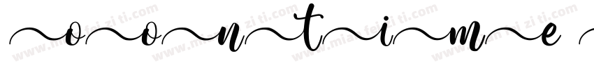 Moontime the front字体转换